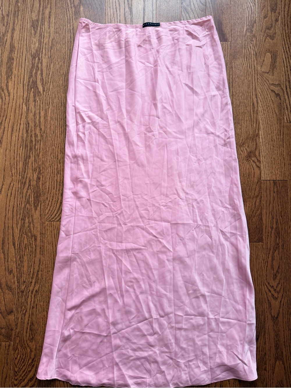 MISSGUIDED Pink Satin Slip Skirt